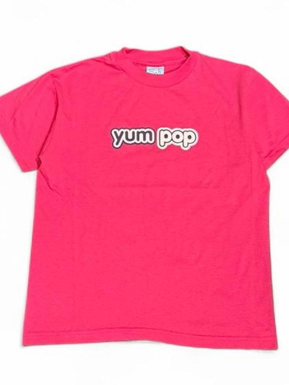 Y2K Yum Pop Pink Baby Tee Made in USA